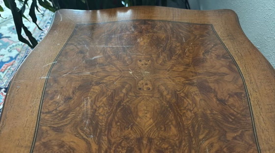 Art Nouveau side table with drawer 43x43x71.5 cm – Wood (photo 6 of 6)