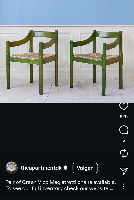 Image 1 of Originele Carimate stoel, ontwerp Vico Magistretti