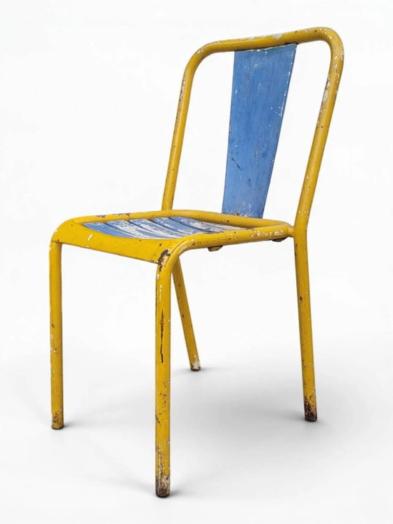 Sedie Tolix di Xavier Pauchard T4 - anni '50 (*3) – Sedie da pranzo, Metal, Industrieel (photo 8 of 13)