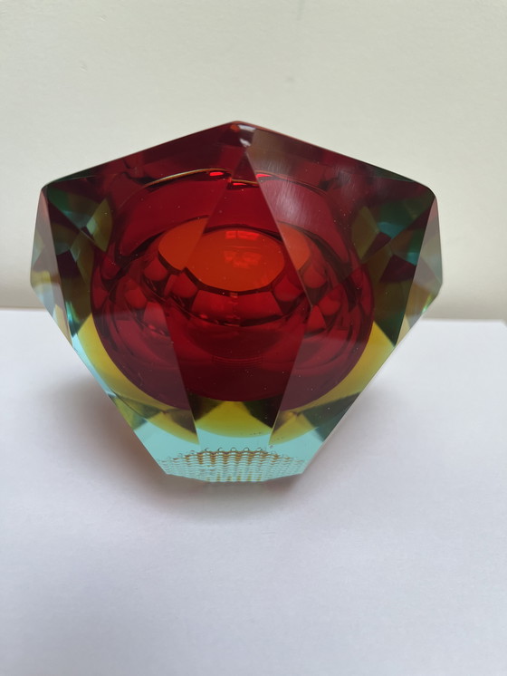 Image 1 of Cendrier vintage Sommerso en verre de Murano, vers 1960
