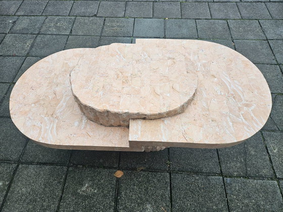 Image 1 of Magnussen Ponte Mactan Couchtisch aus Stein – Seltenes Rosa