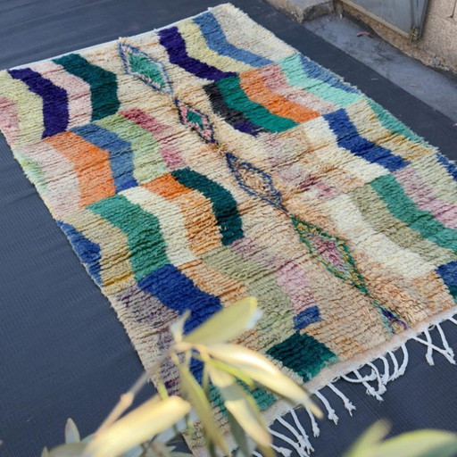 Authentisches Berber-Teppich aus Leinen, 200 x 150 cm