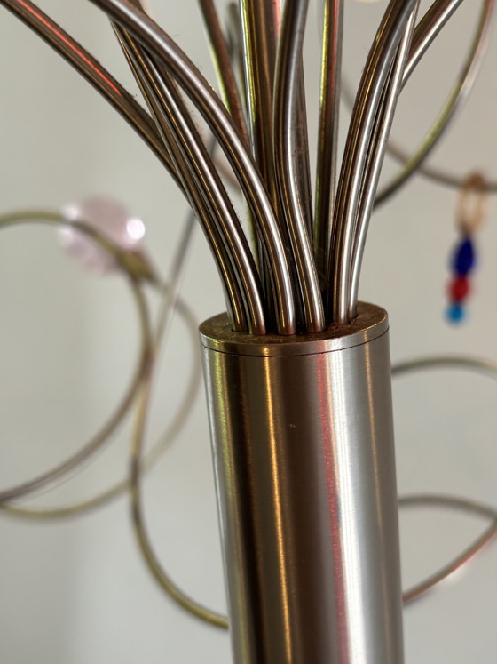 Image 1 of Harco Loor pendant lamp 12 light points “strawberry” Dutch design