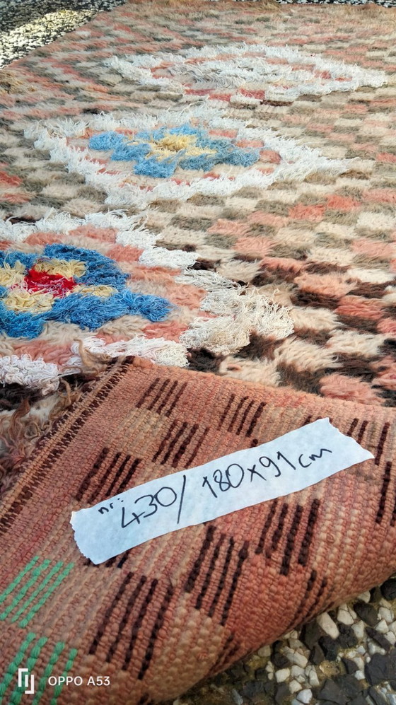 Image 1 of Handgeknoopt Berber kleed wol 180x91cm