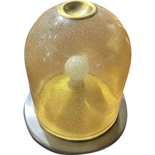 Lámpara vintage de cristal de Murano, Italia, 1970
