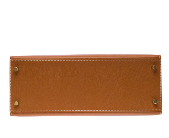 Image 1 of Sac Hermes Kelly 28 en Cuir Doré - 103452