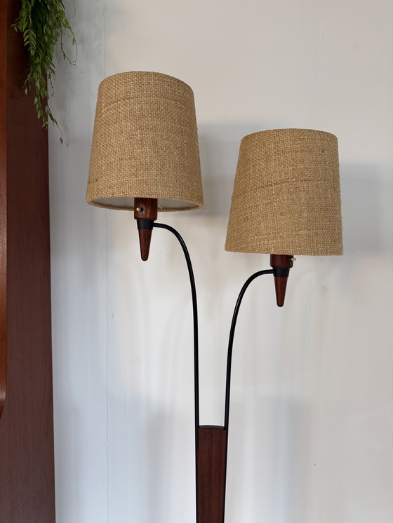 Image 1 of Vintage teak floor lamp '60
