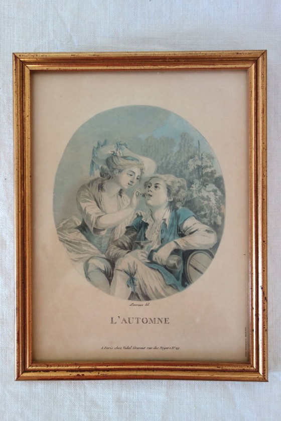 Image 1 of Litografie antiche delle Quattro Stagioni