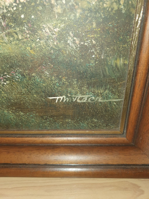 Schilderij van M visser