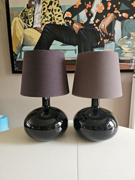 Set van 2 Vintage IKEA Ljusas Uvas Lampen