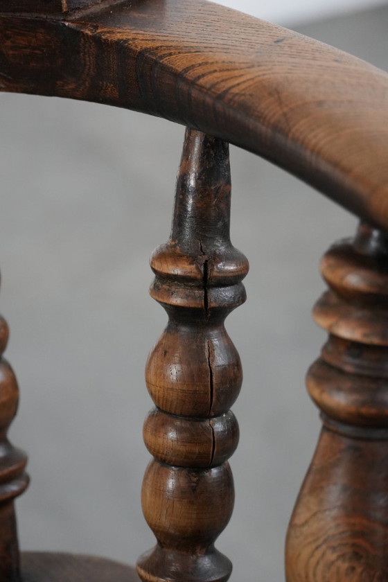 Image 1 of Antiker englischer Windsor-Stuhl mit hoher Rückenlehne aus dem 18. Jahrhundert