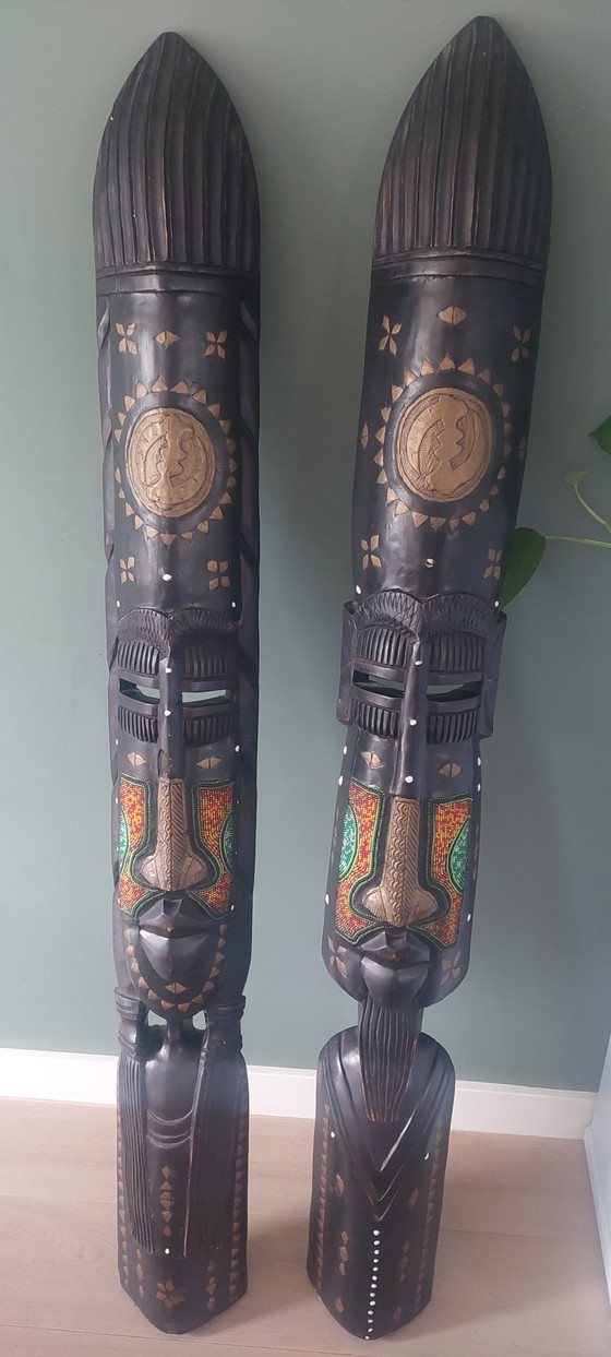 African Statues from Kumasi, Ghana – Decorative Objects, Wood, Brass (photo 8 of 10)