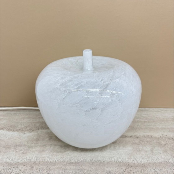 Image 1 of Vintage Eickmeier vintage glass table lamp apple shaped , 1970s