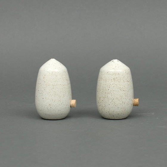 Image 1 of Zaalberg Holland - olie en azijn, peper en zout - Handgevormde aardewerk - Meindert Zaalberg (1907-1989) - model, Vreugde 