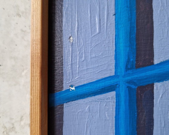 Image 1 of Ingelijst futuristisch schilderij op paneel, Nbrovsky 1989