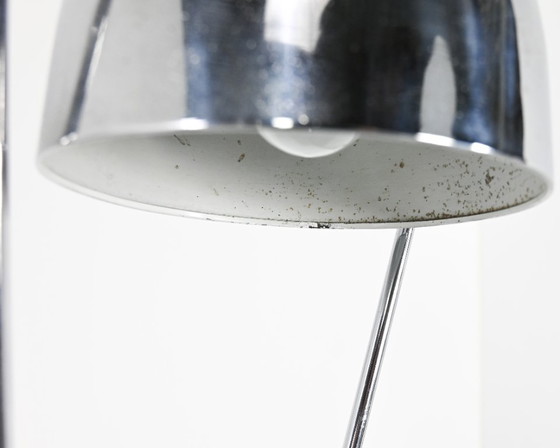 Image 1 of Lampe design Yves Jujeau et André Mounique pour Jumo. Métal chromé, France C.1930.