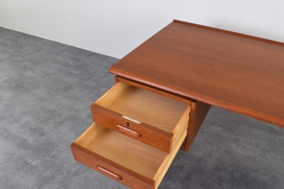 Image 1 of Mid-Century Danish Teak Executive Desk, 1960s.