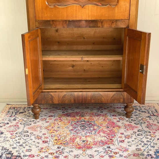 Image 1 of Antique Biedermeier Valve Secretaire Cabinet Desk