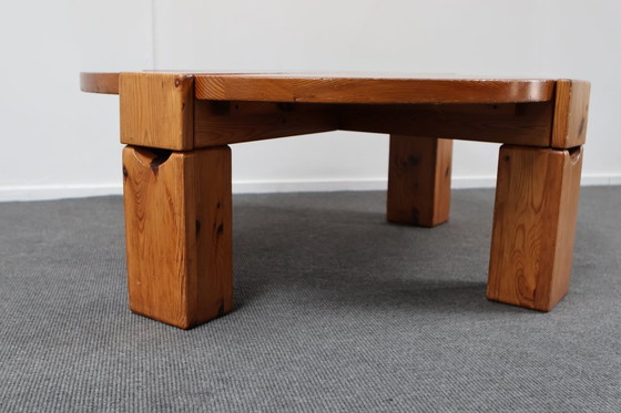 Image 1 of Brutalist Pine Coffee Table from Karl Andersson & Söner, Sweden, 1970s