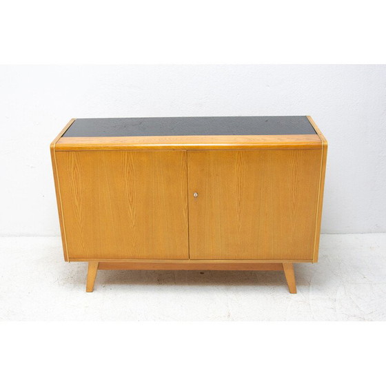 Image 1 of Vintage sideboard made of beech wood and opaxite glass by Hubert Nepožitek and Bohumil Landsman for Jitona, 1960