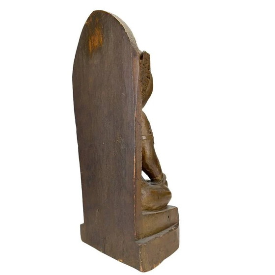 Inizio XX secolo, con vecchia etichetta di collezione (Dewi - dea) Dewi SRI – Sculture, Wood (photo 4 of 13)