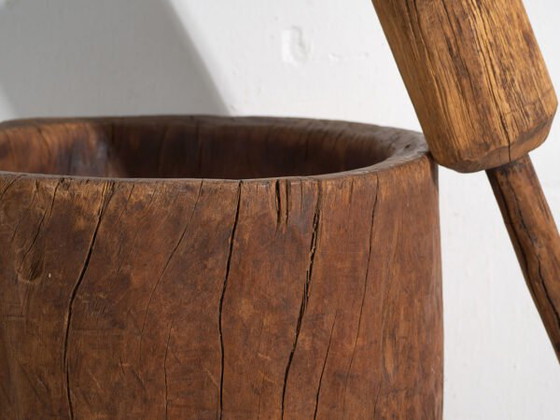 Antique wabi-sabi style grain mortar (c.1920) #1 – Decorative Objects (photo 24 of 40)