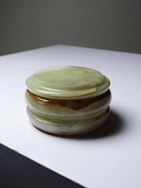 Kleine Vintage Italiaanse Groene Onyx Doos, Jaren 1960-1970 – Decoratieve objecten, Stone (photo 4 of 8)