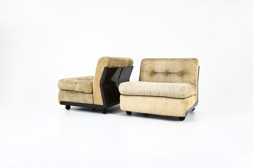 Pair of "Amanta" Armchairs by Mario Bellini for B&B Italia, 1970s