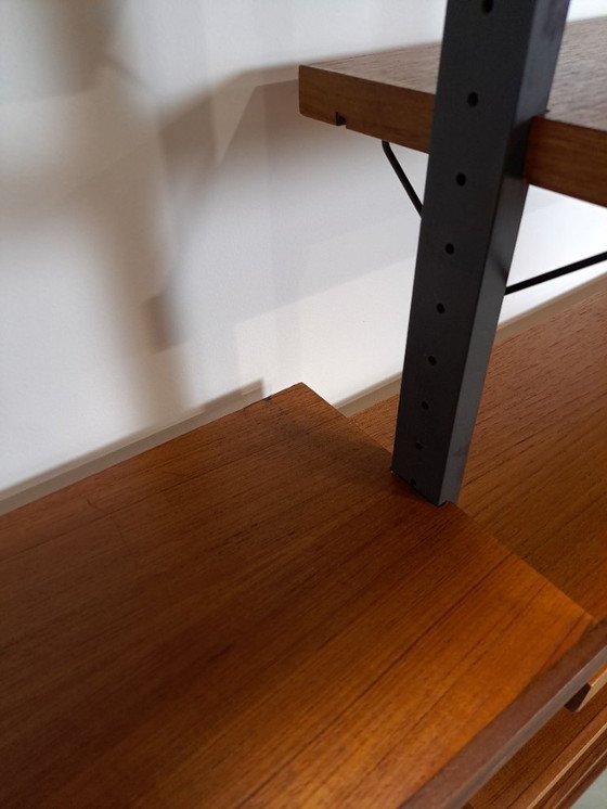 Image 1 of Sistema modular de pared LP de teca sueca de Olof Pira de mediados de siglo