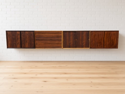 Poul Cadovius zwevend wanddressoir van palissanderhout, vervaardigd door CADO, jaren 1960. – Wood (photo 2 of 20)