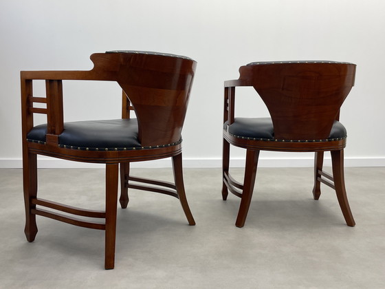 Image 1 of Set van 2 Luxe Art Nouveau Fauteuils / Stoelen