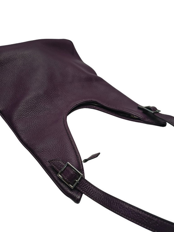 Image 1 of Sac bandoulière Hermès Massai PM Raisin en cuir Clémence – 2009