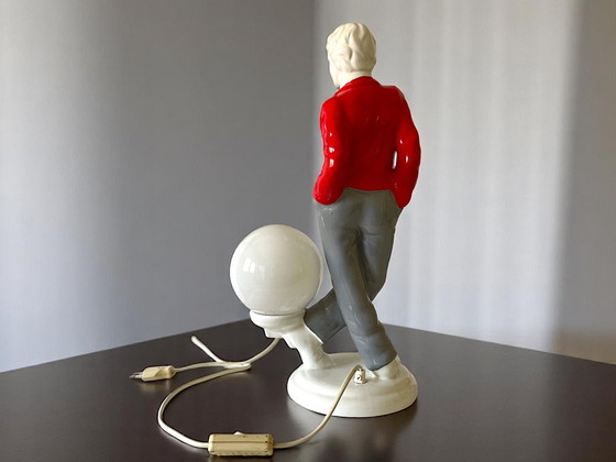 Image 1 of Mid Century Pop Art ceramic statue lamp, 1960s