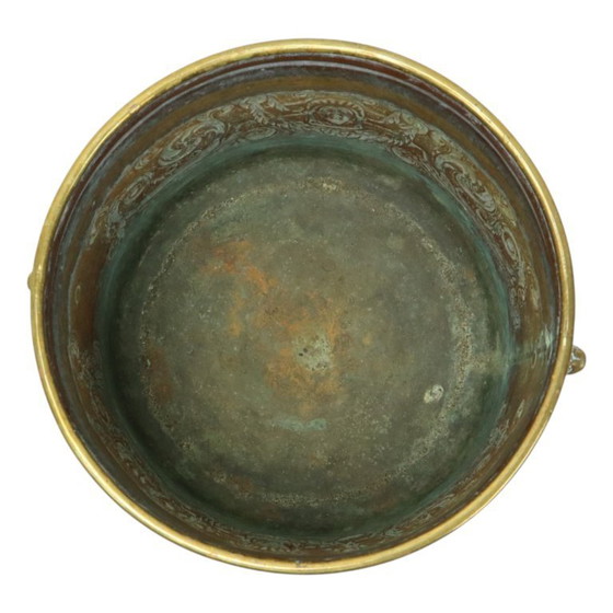 Image 1 of Antique Brass Jardinière Planter