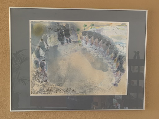 Lithographie von Stanislaw Lewkowicz