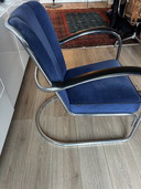 Gispen fauteuil 412 blu stof