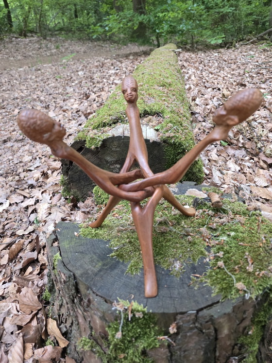 Image 1 of Sculpture en bois africaine vintage