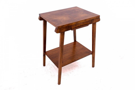 Table d'appoint avec tiroir, Pologne, années 1960