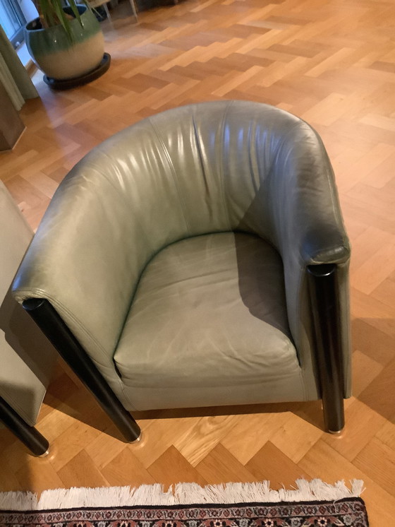 Image 1 of 2x Jan Des Bouvrie fauteuil cuir