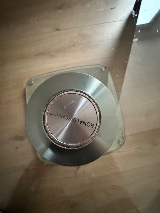 Image 1 of Ensemble de salon Jori : canapé 2 places + 2 fauteuils et table basse Ronald Schmitt 75x75, hauteur réglable