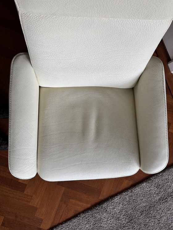 Image 1 of Fauteuil inclinable en cuir blanc DS50 de Sede