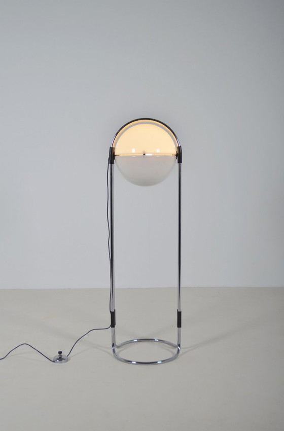 Image 1 of Zeldzame vloerlamp Coffee Bean door André Ricard voor Metalarte, jaren '70
