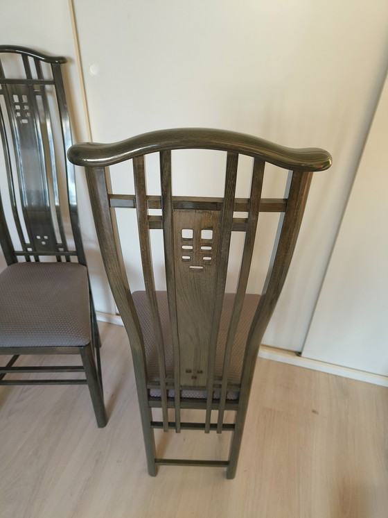 Image 1 of 4 Esszimmerstühle von Giorgetti Umberto Asnago