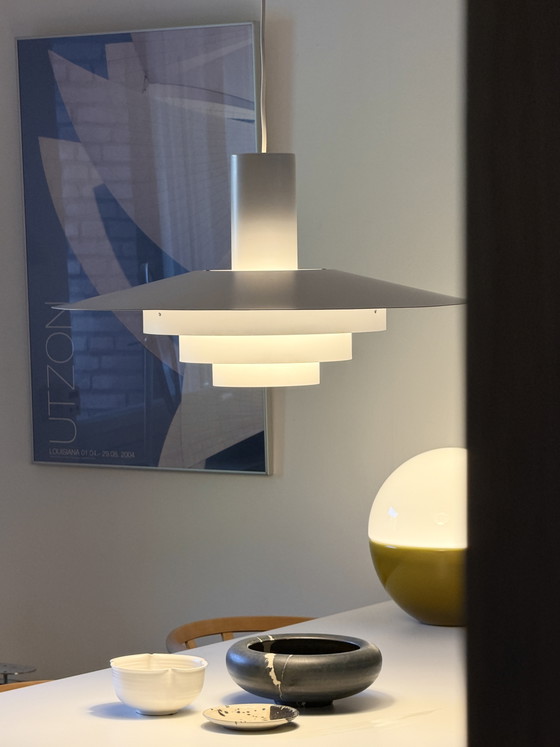 Image 1 of Lampe à suspension design danois Fog & Mørup modèle Karlebo pour Poulsen
