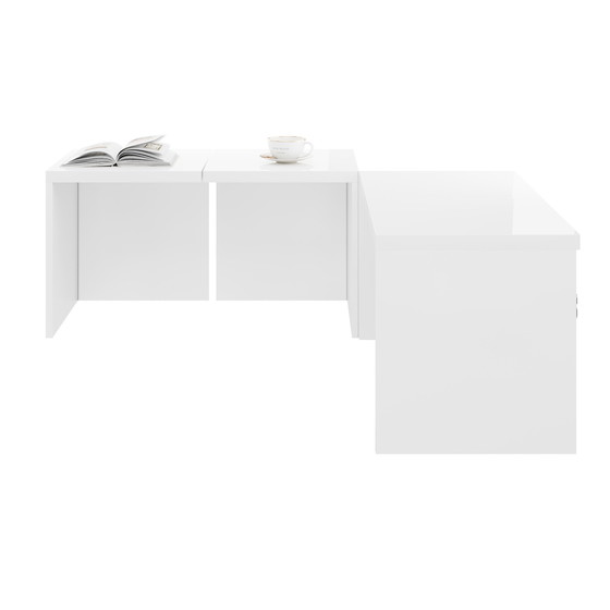 Image 1 of Urban Meuble White Glossy square coffee table, table top with free combination UVVEDS