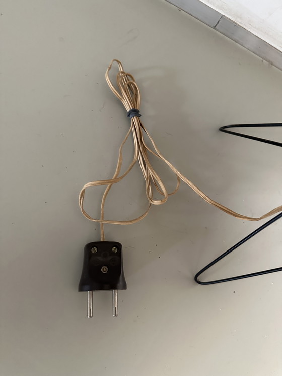 Image 1 of Vintage pilastro table lamp 1950s plastic wire and metal
