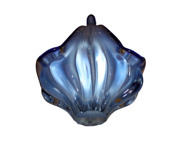 1960s Murano glass handled bowl / serving basket – Blue – Like new – Decorative Objects (photo 5 of 5)