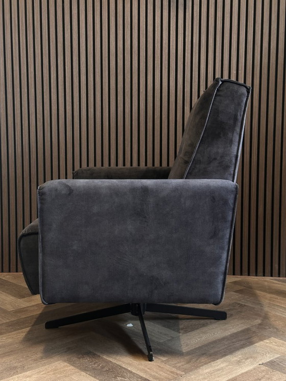 Dover Velour Swivel Armchair 75x75cm – sitdesign, Swivel chairs, Textile (photo 4 of 9)