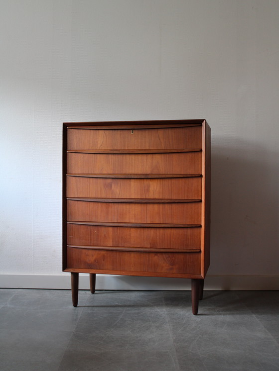 Image 1 of Vintage Deense ladekast in teak