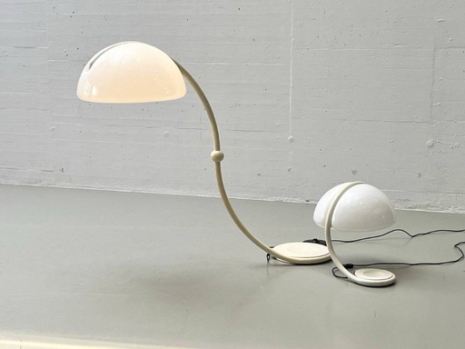 Set: 2 lamps Serpente & Cobra by Elio Martinelli for Martinelli Luce, 1960s